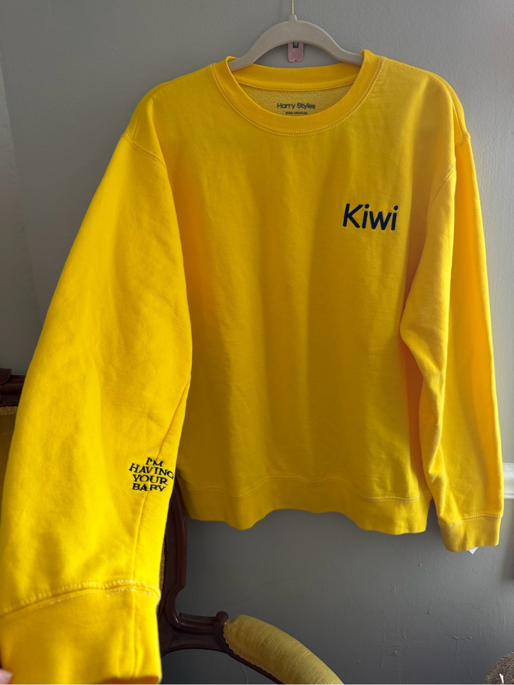 Kiwi Harry Styles Yellow Crewneck Sweatshirt